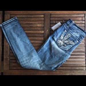 Miss me jeans Mid Rise Easy Skinny Size 34